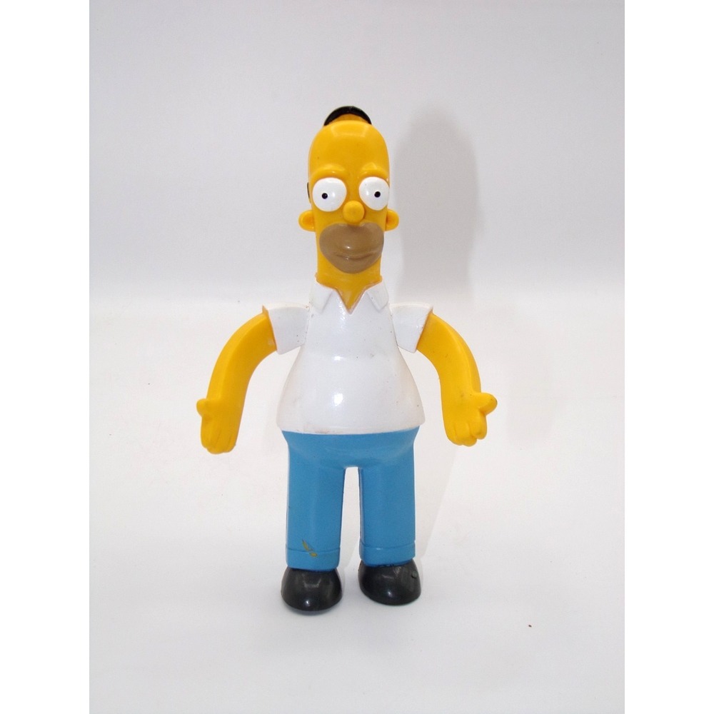 The Simpsons Homer Simpson Bendable Action Figure NJ Croce 2002 Vintage Toy